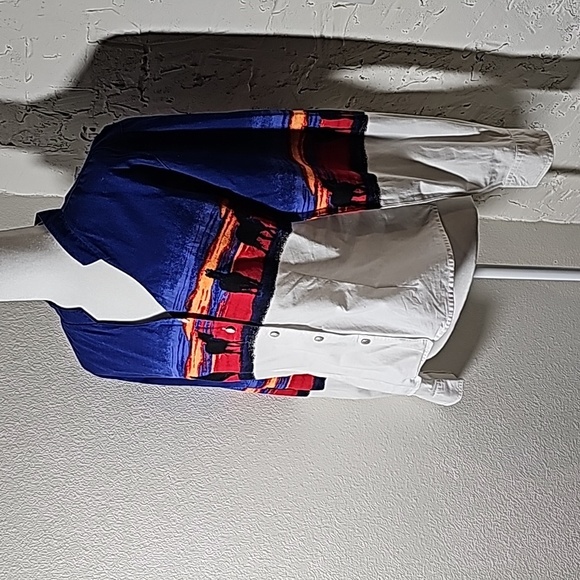 VTG Wrangler Blouse Top Shirt Button Down Longsleeve Horse Sunset Western L - Picture 4 of 16